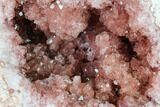 Sparkly, Pink Amethyst Geode Half - Argentina #170193-1